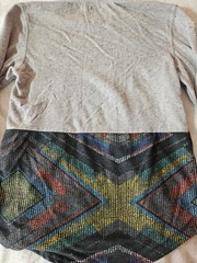 Men’s On The Byas Gray / Multicolor Pattern Long Sleeve Hoodie/ US Size S/