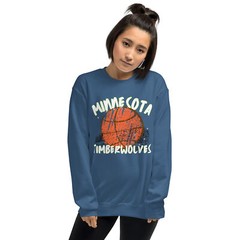 Minnesota Timberwolves Basketball Retro Unisex Sweatshirt S,M,L,XL,2X,3X