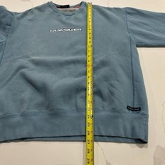 Vintage 2000s Quiksilver Quad Hit Turquoise Blue Heavyweight Cotton Crewneck