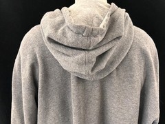 Izod hoodie size 2XL long sleeve mens gray full zip front pocket
