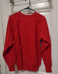 Vintage Red Raglan Sweatshirt Men Large SWEATS FX PANNILL Soft Cotton & Acrylic
