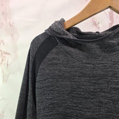 Huckberry Proof Hoodie Mens Large Gray Knit Pullover Sweatshirt Rayon Tech