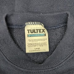 Vintage Tultex Blank Crewneck Sweatshirt Navy Men’s Size Large Cotton Polyester
