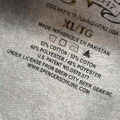 Spencers Sweatshirt Hoodie Men’s Beer Pouch Varsity Warm Fun College Size XL