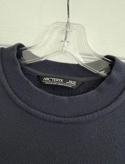 Arc’teryx Emblem Fleece Crewneck Black Sapphire Blue Size XS Worn Twice