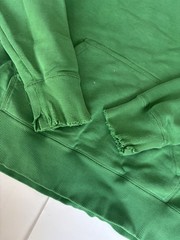 Y2K Nike Green Center Big Swoosh Pullover Hoodie SZ Large