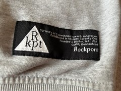 Rockport Sweatshirt Grey Men’s Small 38” Cotton Jersey Embroidered Logo Crewneck