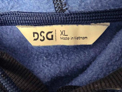 Dicks Men XL Athletic Pullove Sweatshirt Drawstring Hoodie Blue Kangaroo Pocket