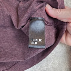 Public Rec Mens Pima Cotton Blend Pullover Hoodie Plum Size M Athleisure Soft