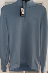 NWT Under Armour Storm 1/4 Zip Golf Pullover Sweatshirt Blue Smoke RV $75 Men S