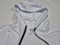 Kenneth Cole New York Long Sleeve Hoodie Shirt – White/Navy/Brown Core Spring