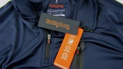 New One Day Away Lightweight 1/4 Zip Pullover Jacket Men M Navy Blue Stretch $79