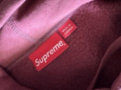 Supreme Plum Box Logo Fleece Pullover Hoodie Men’s XL FW21