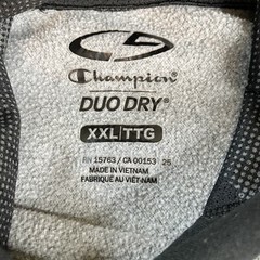 Champion Duo Dry Men’s Hoodie Sweatshirt Gray XXL Fleece Raglan Sleeves Pullover