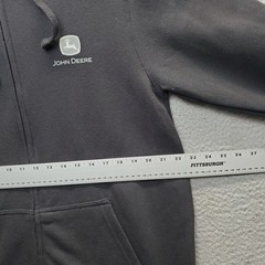 John Deere Full Zip Hoodie Men XL Multi Fleece Lined Run Your World Graphic Back