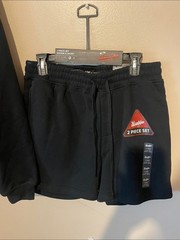 Brooklyn Cloth Black Hoodie Size Medium M- 2Piece Set Hoodie/Shorts