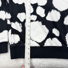 Nike Mens S Black White Abstract Cloud Tie Dye Crewneck Sweatshirt CU4344-010
