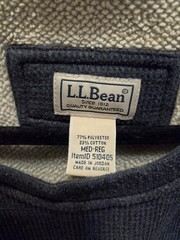 L.L.Bean Men’s Gray Crew Neck Knit Pullover Sweatshirt Solid Size M Regular