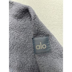 ALO Yoga Sherpa Fleece Hoodie Gray Pullover Teddy Soft Oversized Men’s Large