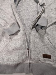 Quicksilver Keller Zip Hoodie Large Marled Gray