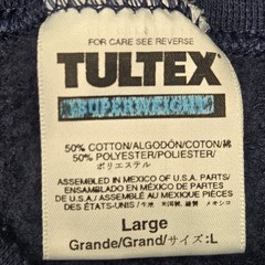 Vintage Tultex Blank Crewneck Sweatshirt Navy Men’s Size Large Cotton Polyester