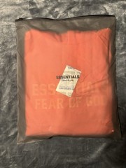 NWT Fear of God Essentials Coral Hoodie Size Large 100% Authentic✅