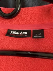 Kirkland Signature Woman’s Coral Fleece 1/4 Zip Mock Neck Sweatshirt XL