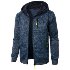 Men Hooded Sports Cardigan Jacket Casual Sweatshirt Baseball Hoodies Winter Fall