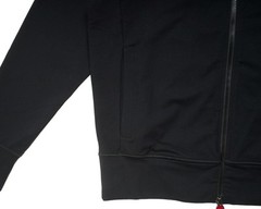 Kiton $1,250 Black Red Text Cotton Stretch Full Zip Hoodie Hooded Sweatshirt S