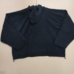 Yeezy Gap Balenciaga Oversized Polar Fleece Hoodie Blue Double Layer, Size M