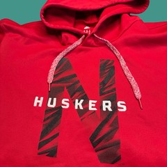 Adidas Nebraska Huskers Hoodie 2XL Red Climawarm NCAA College Pullover