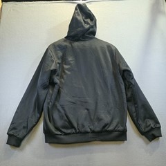 Unbranded Men’s Black Full Zip Soft Fleece Lined Hoodie with Pockets Size Medium