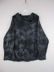 All In Motion Mens Pullover Hoodie Sweatshirt Tie-Die Print Pockets Size M Gray