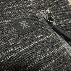 Roark Full Zip Hoodie Mens Large Charcoal Grey Excellent Space Dye RF196