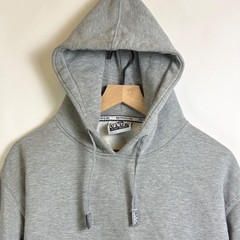 Pro Club Heavyweight Hoodie Mens Medium Heather Gray Pullover Fleece Sweatshirt