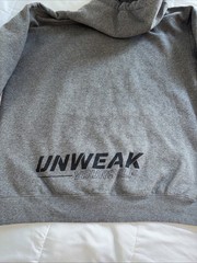 Iron Strength & Conditioning Hoodie Gray Unweak Yourself Gym Pullover L