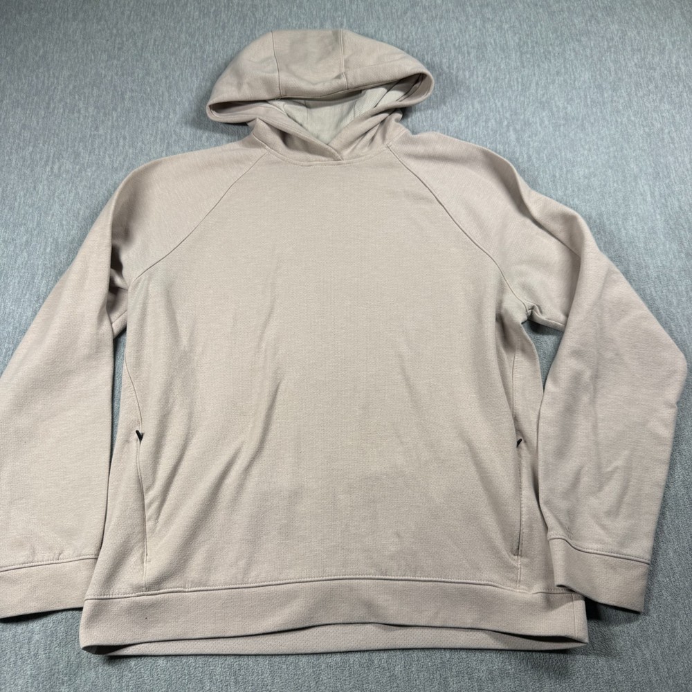 All In Motion Hoodie Mens L Beige Softstretch Pullover Athletic Workout Sweatshi