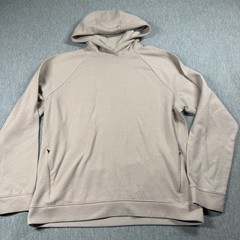 All In Motion Hoodie Mens L Beige Softstretch Pullover Athletic Workout Sweatshi