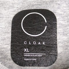 Cloak Crewneck Sweater Mens Extra Large Gray Pullover Hidden in Plain Sight Logo