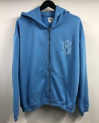 Vees Clothing Bleach Ichiho Skull Blue Anime Manga Hoodie Large French Terry
