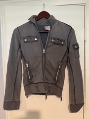 Vintage 2000s Y2K Triple 5 Soul Grey Zip-up sweatshirt – Womens/Girls Size Small