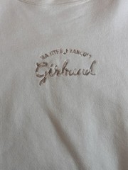 Marthé + François Girbaud White Embroidered Logo Fleece Crewneck One Size