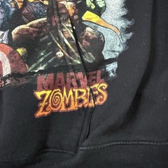 Vintage Marvel Mad Engine Comics Superhero Marvel Zombies Hoodie Zip Up Size 2XL