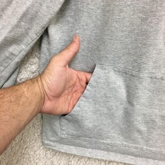 Champion Hoodie Medium Adult Gray Heather Pullover Sweatshirt Athletic Mens M