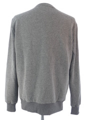 Premium Mood Denim Superior Sweatshirt Grey Soft Fleece Lined Italy Designer XL