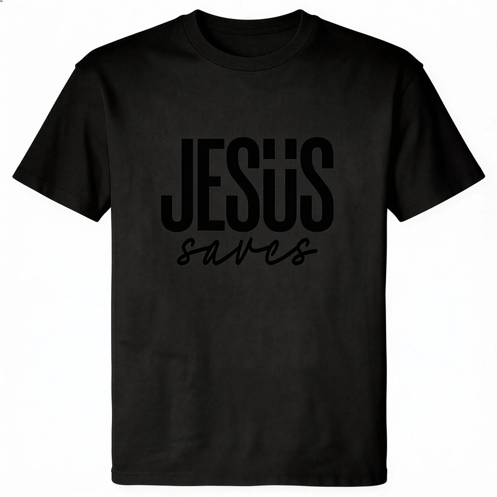 Men’s JESUS Saves Graphic t-shirt, Classic Pullover Top