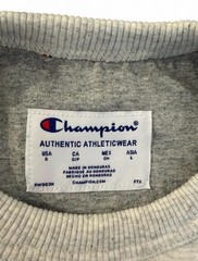 Champion Men’s Sz. S light heather gray crewneck sweatshirt.