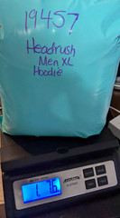 HEADRUSH DEATH B4 DEFEAT FEAR NONE Men XL Black Geo Hoodie EUC