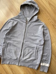 Vivienne Westwood Gray Zip Up Hoodie Orb Logo Sweatshirt Embroidered Sz XL Y2K