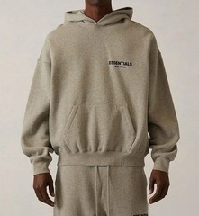 Fear Of God Essentials Hoodie SS22 Dark Oatmeal All Sizes Free Shipping